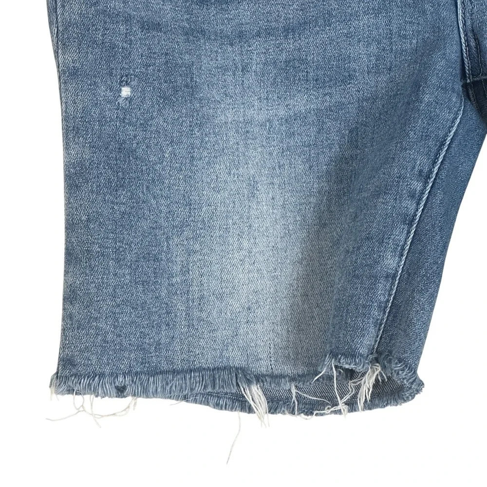 Paige Jax Cut Off Jean Shorts Mens 32 Light Wash Denim Stretch Raw Hem Casual